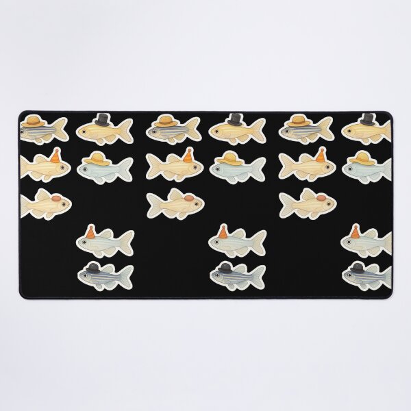 Item preview, Zebrafish with hats - cute designed and sold by DamioPolArt.