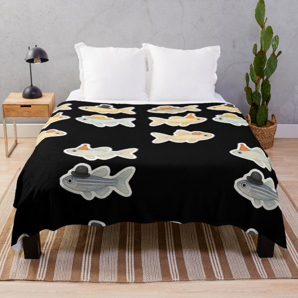 Item preview, Zebrafish with hats - cute designed and sold by DamioPolArt.