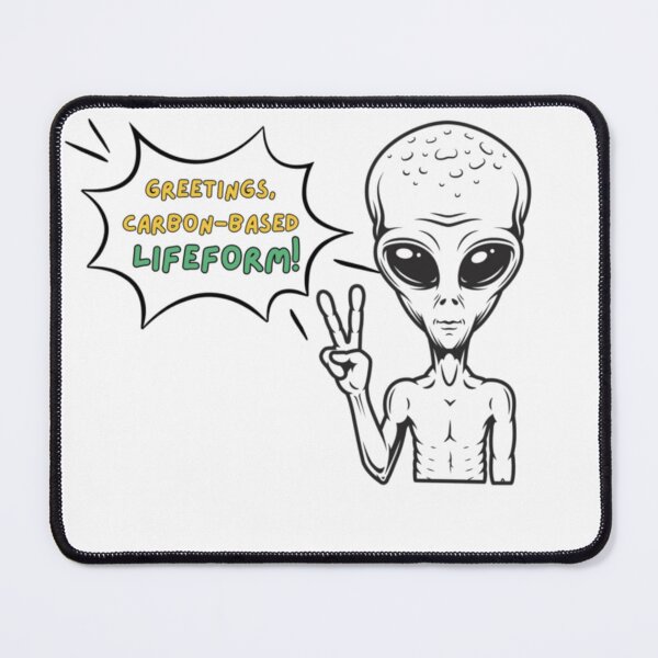 Item preview, Hello, Human – Funny Alien Greeting designed and sold by Nerdstronauta.
