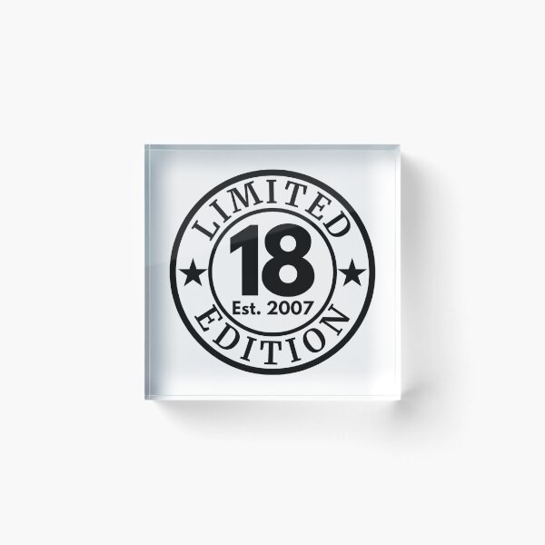 Item preview, Limited 18 Years 2007 Vintage 18th Birthday Celebration Design designed and sold by highflycrafts.