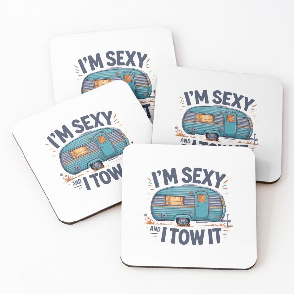 Item preview, I’m Sexy and I Tow It Retro Camper Funny RV Camping Shirt designed and sold by w1ckerman.