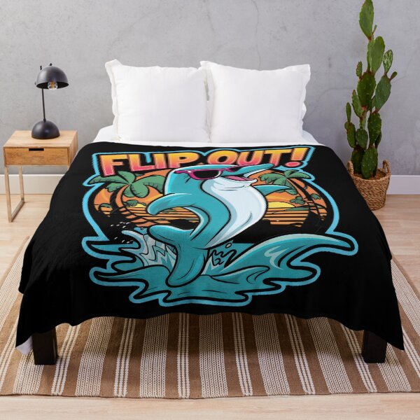 Item preview, Flip Out Dolphin Summer Beach Design designed and sold by A-jackson.