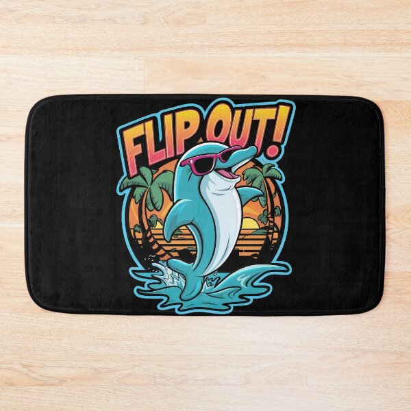Item preview, Flip Out Dolphin Summer Beach Design designed and sold by A-jackson.