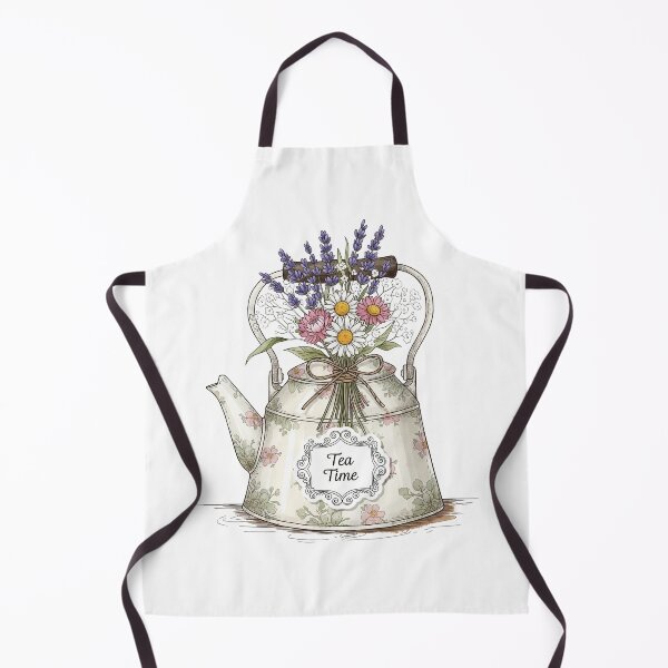 Item preview, Cottagecore Tea Kettle – Vintage Floral Sticker designed and sold by 001Haiba.