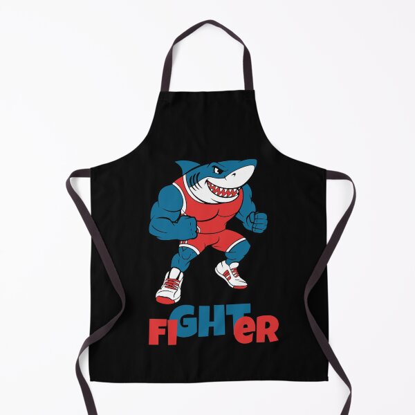 Item preview, Muscle Shark Fighter – Fierce Boxing Cartoon Design designed and sold by Karim-Karem.