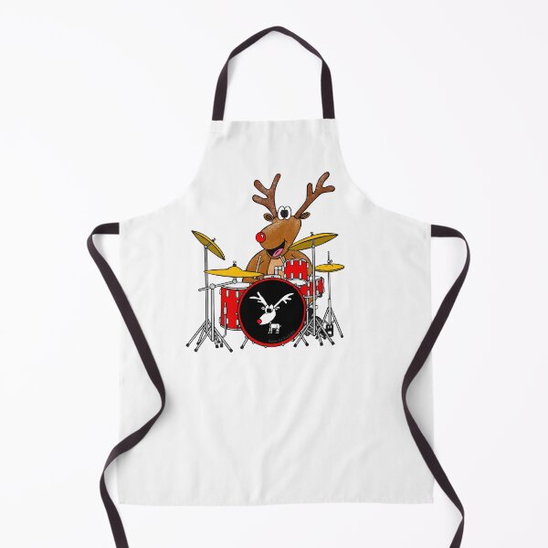 Item preview, Christmas Drummer Rudolf The Reindeer Playing Drums Musician designed and sold by doodlerob.