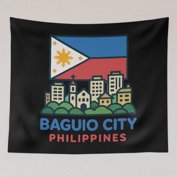 Item preview, Baguio City Philippines Tavel designed and sold by TomFrontierArt.