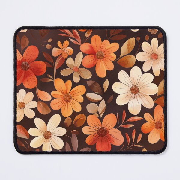 Item preview, Black orange bohot autumncolorful floral pattern - whimsigoth fall dark coquette forestcore designed and sold by cocomelon168.