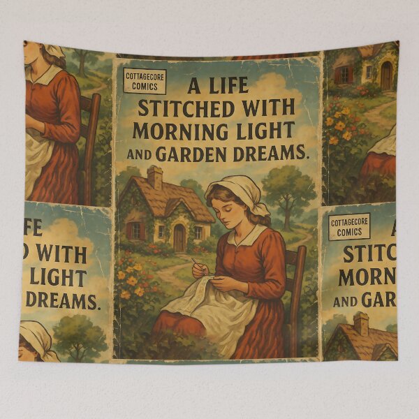 Item preview, Cottagecore Aesthetic: Morning Light and Garden Dreams designed and sold by bapupa.