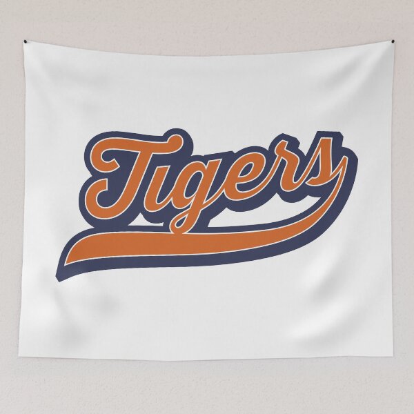 Item preview, "Tigers Logo Sports Team Athletic Text Design – Baseball Softball Varsity Script Retro Typography Mascot Apparel" designed and sold by artworkathome.