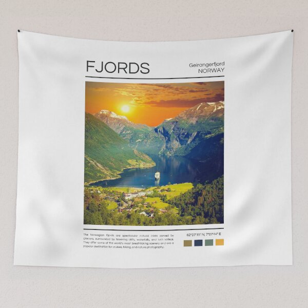 Item preview, Geirangerfjord - Norway - Photography designed and sold by StudioRedKoala.