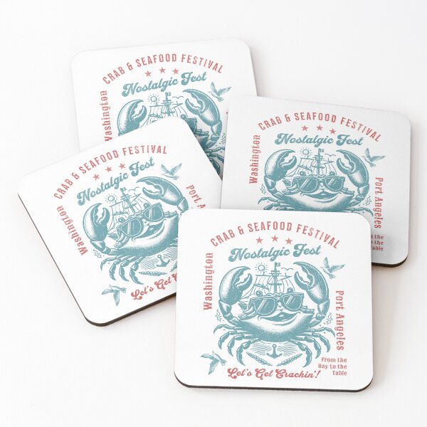 Item preview, VINTAGE CRAB AND SEAFOOD FESTIVAL, LET'S GET CRACKIN' - PORT ANGELES, WASHINGTON designed and sold by justyna-s28.