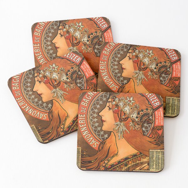 Item preview, Savonnerie de Bagnolet – Alfons Mucha (1897) designed and sold by Lukasphere.