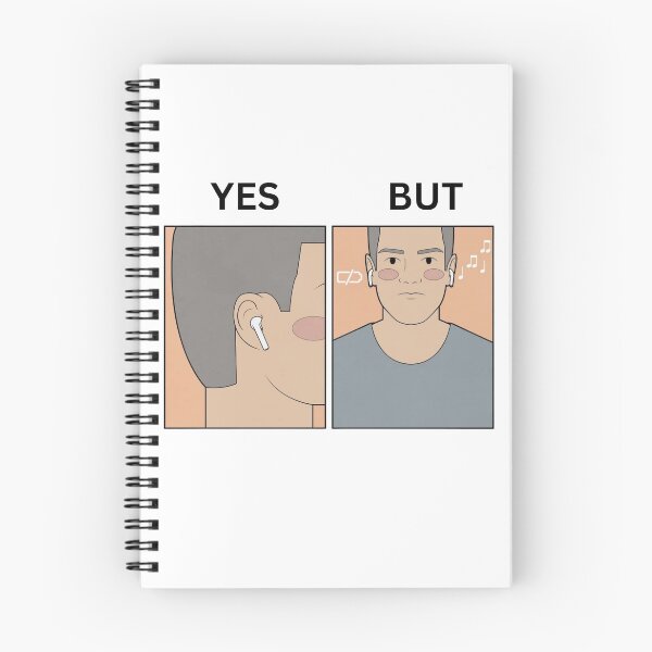 Item preview, Yes But Noise Cancellation Earbuds Version - Thanksgiving, Christmas And Birthday Party Gift Ideas for Memes Lovers and Fans designed and sold by Memeing Everything.