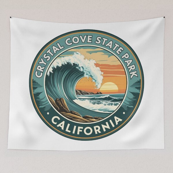 Item preview, Crystal Cove State Park - California designed and sold by GoodOldVintage.