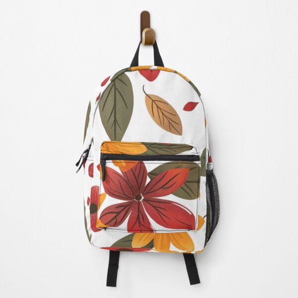 Item preview, Colorful orange red floral pattern - whimsigoth cottagecore orange blue yellow designed and sold by cocomelon168.