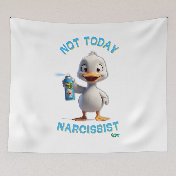 Artikelvorschau, Nicht heute Narzisst™ Ente | Fettes Mental Health Statement T-Shirt entworfen und verkauft von WHITE FLAME PRINTS.