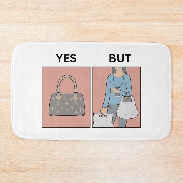 Item preview, Yes But Brand Handbags Version - Thanksgiving, Christmas And Birthday Party Gift Ideas for Memes Lovers and Fans designed and sold by Memeing Everything.