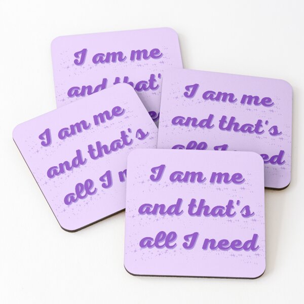 Item preview, I am me (purple) designed and sold by DiscoBallDesigns.
