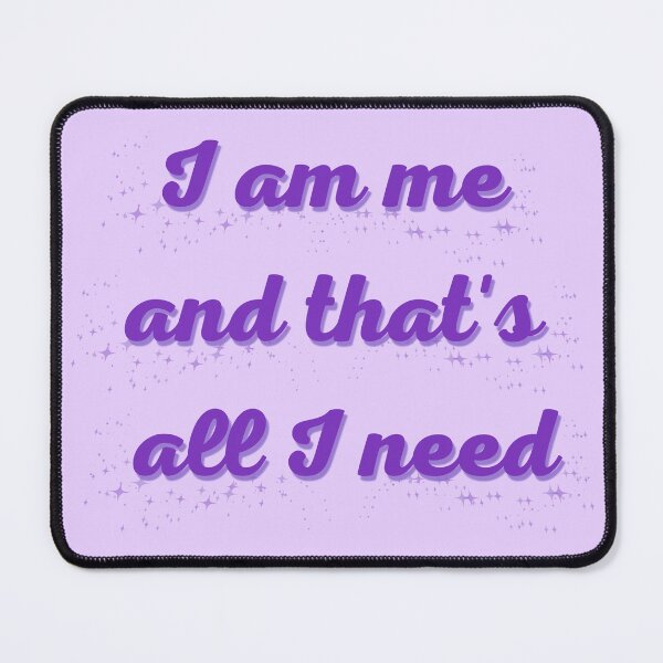 Item preview, I am me (purple) designed and sold by DiscoBallDesigns.