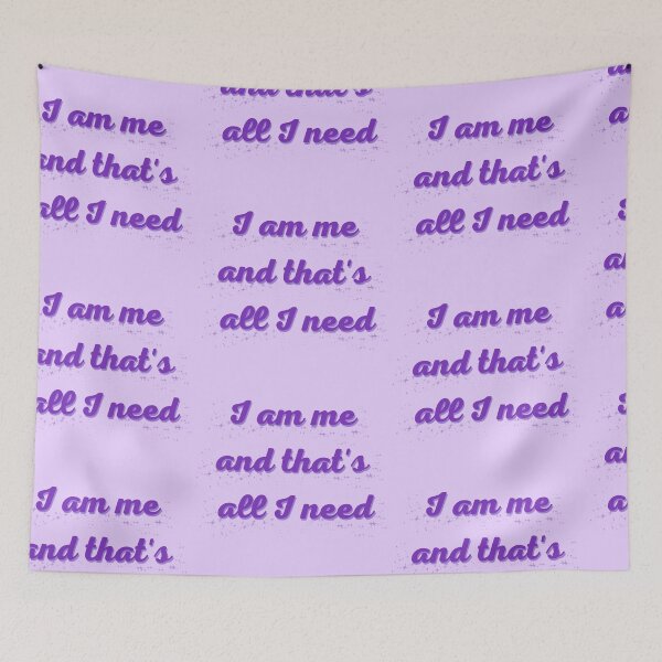 Item preview, I am me (purple) designed and sold by DiscoBallDesigns.