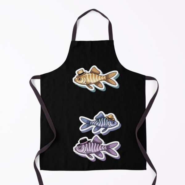 Item preview, Zebrafish with hats - cute animal designed and sold by DamioPolArt.