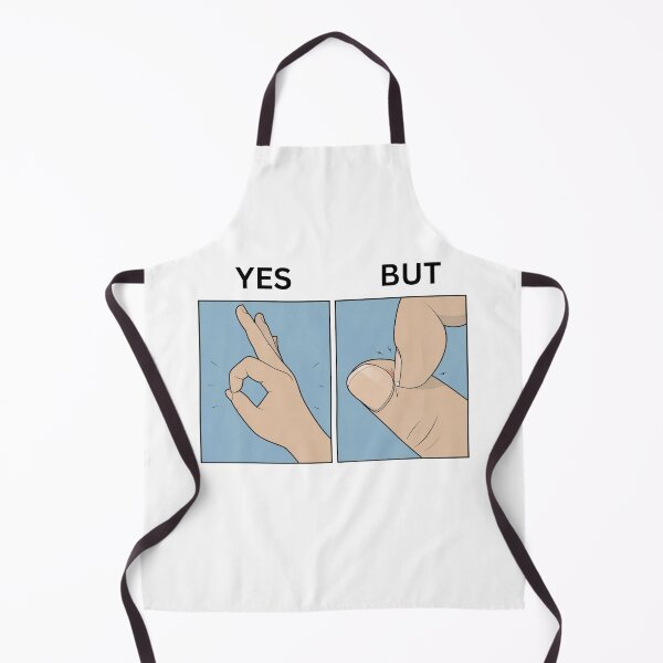 Item preview, Yes But Ok Hand Gesture Version - Thanksgiving, Christmas And Birthday Party Gift Ideas for Memes Lovers and Fans designed and sold by Memeing Everything.
