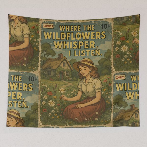 Item preview, Cottagecore Aesthetic: Whispering Wildflowers designed and sold by bapupa.
