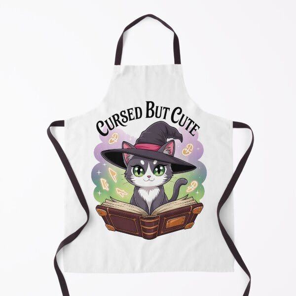 Item preview, Cursed But Cute Kawaii Cat Halloween T-Shirt – Adorable Witch Cat with Glowing Green Eyes designed and sold by al21ex.