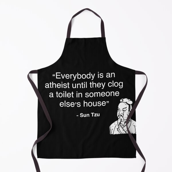 Item preview, “Everybody is an atheist until they clog a toilet in someone else’s house” designed and sold by Buntrockstore.