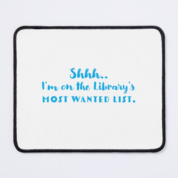 Item preview, shhh im on the libraries most wanted list designed and sold by jazzydevil.