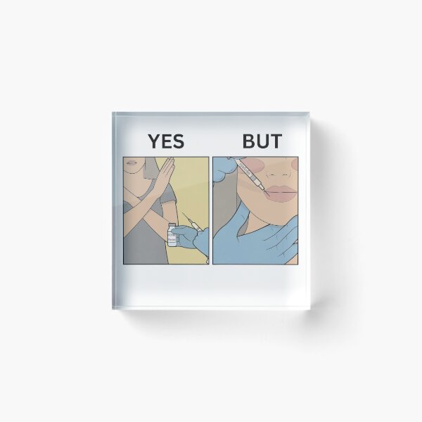 Item preview, Yes But Lips Filler Needle Version - Thanksgiving, Christmas And Birthday Party Gift Ideas for Memes Lovers and Fans designed and sold by Memeing Everything.