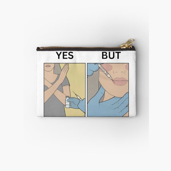 Item preview, Yes But Lips Filler Needle Version - Thanksgiving, Christmas And Birthday Party Gift Ideas for Memes Lovers and Fans designed and sold by Memeing Everything.