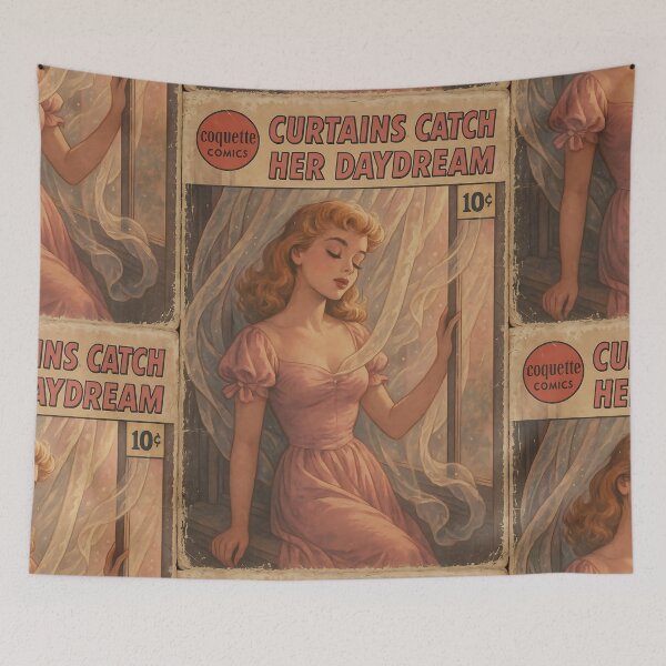 Item preview, Dreamy Coquette: Curtains Catch Her Daydream designed and sold by bapupa.