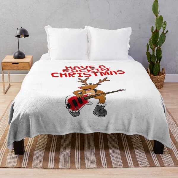 Item preview, Have A Rockin' Christmas, Reindeer Playing Bass Guitar, Bassist designed and sold by doodlerob.