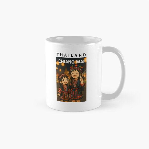 Item preview, Two Sisters Enjoying Thai Floating Market Adventure – Anime Style Illustration designed and sold by konthai.familyart.