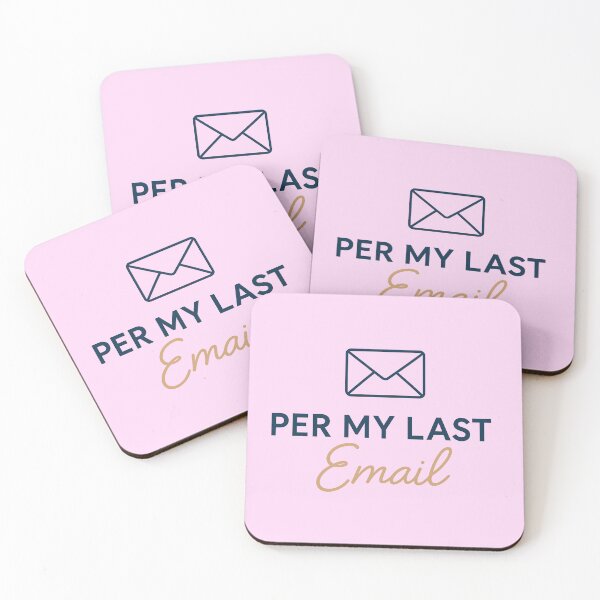 Item preview, Per My Last Email – Minimalist office humor with style designed and sold by domi199834.