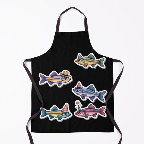 Item preview, Zebrafish with hats - cute fish designed and sold by DamioPolArt.