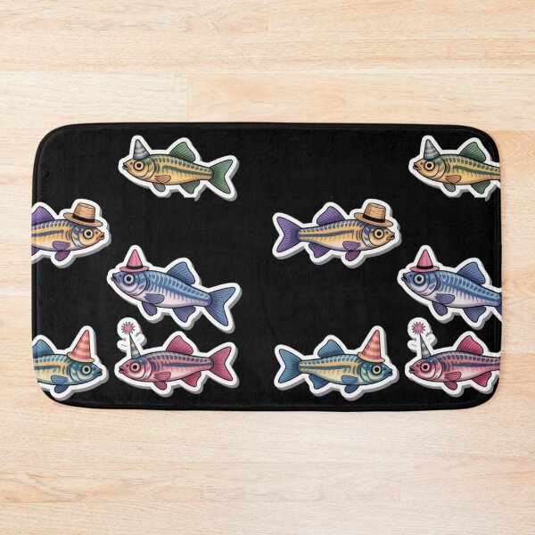 Item preview, Zebrafish with hats - cute fish designed and sold by DamioPolArt.