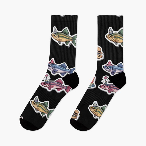 Item preview, Zebrafish with hats - cute fish designed and sold by DamioPolArt.