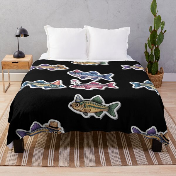 Item preview, Zebrafish with hats - cute fish designed and sold by DamioPolArt.