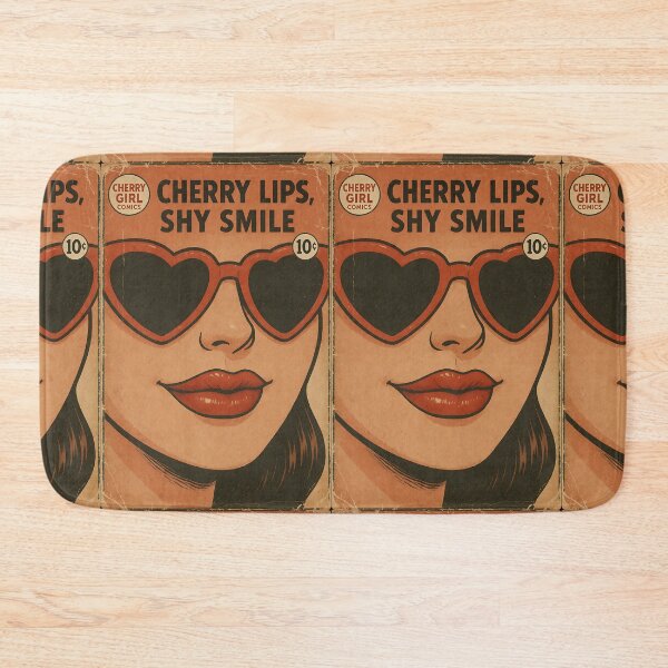 Item preview, Flirty Cherry Girl: Cherry lips, shy smile designed and sold by bapupa.