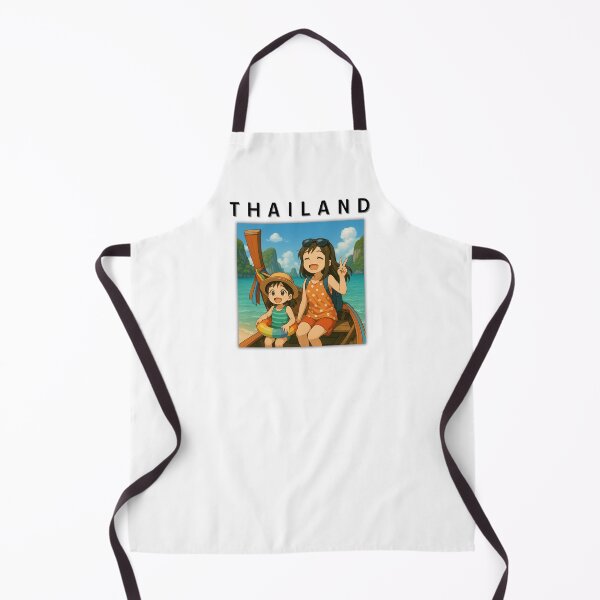 Item preview, Sisters Exploring Thailand on a Longtail Boat – Anime Style designed and sold by konthai.familyart.