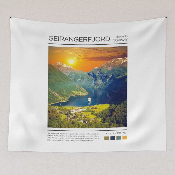 Item preview, Geirangerfjord - Norway - Photography designed and sold by StudioRedKoala.