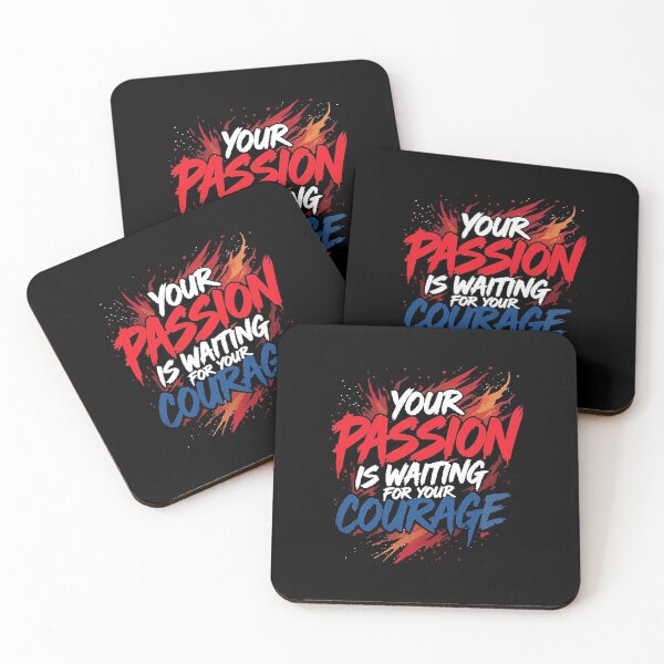 Item preview, Passion & Courage Motivational T-Shirt | Inspirational Quote Tee designed and sold by Uglyandcute.