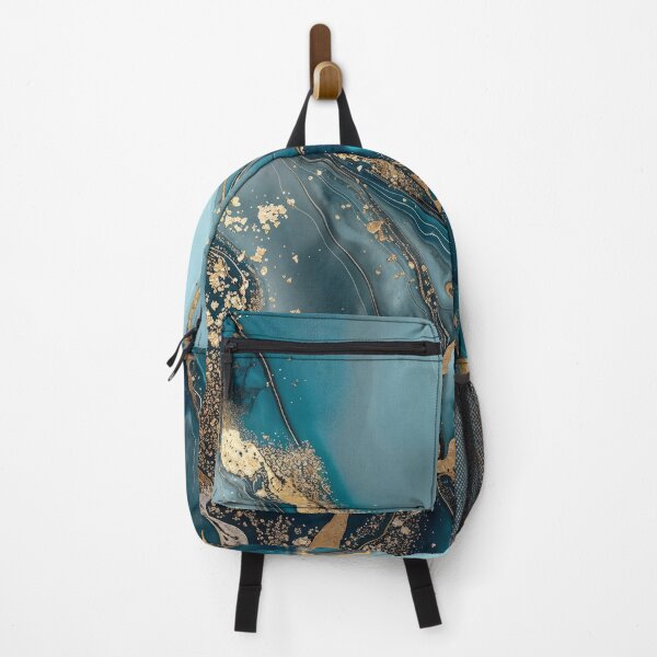 Item preview, Magnific Marble Teal Gold Luxury designed and sold by artsandsoul.