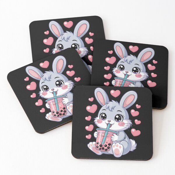 Item preview, bunny and bubble tea designed and sold by jkrphoto.