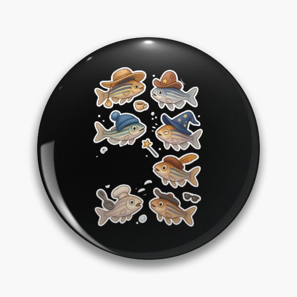 Item preview, Zebrafish with hats - fish lover designed and sold by DamioPolArt.