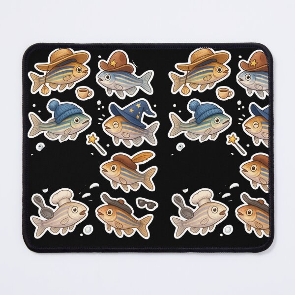 Item preview, Zebrafish with hats - fish lover designed and sold by DamioPolArt.