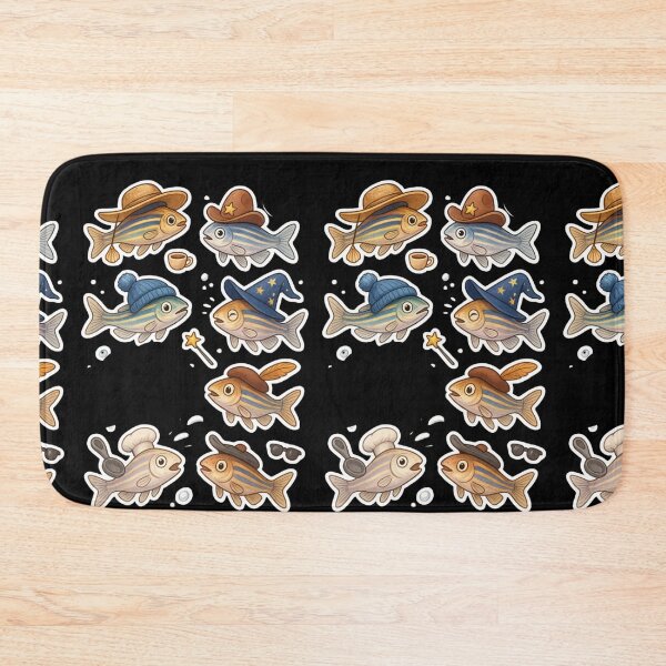 Item preview, Zebrafish with hats - fish lover designed and sold by DamioPolArt.